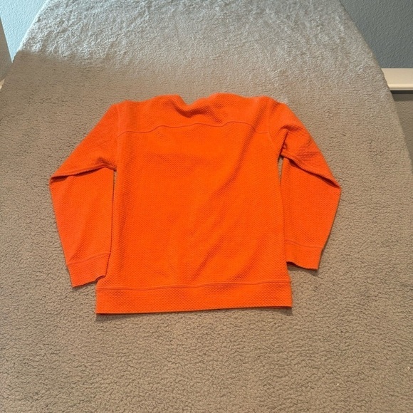 Lululemon All Yours Crew Sweatshirt Womens 6 Orange Heathered Brick Bubble Dot - Picture 2 of 8